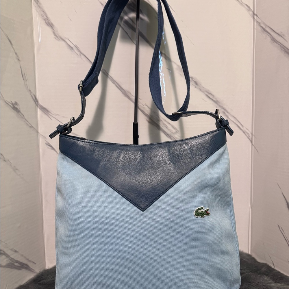 Lacoste Women's Leather/Canvas Crossbody Bag